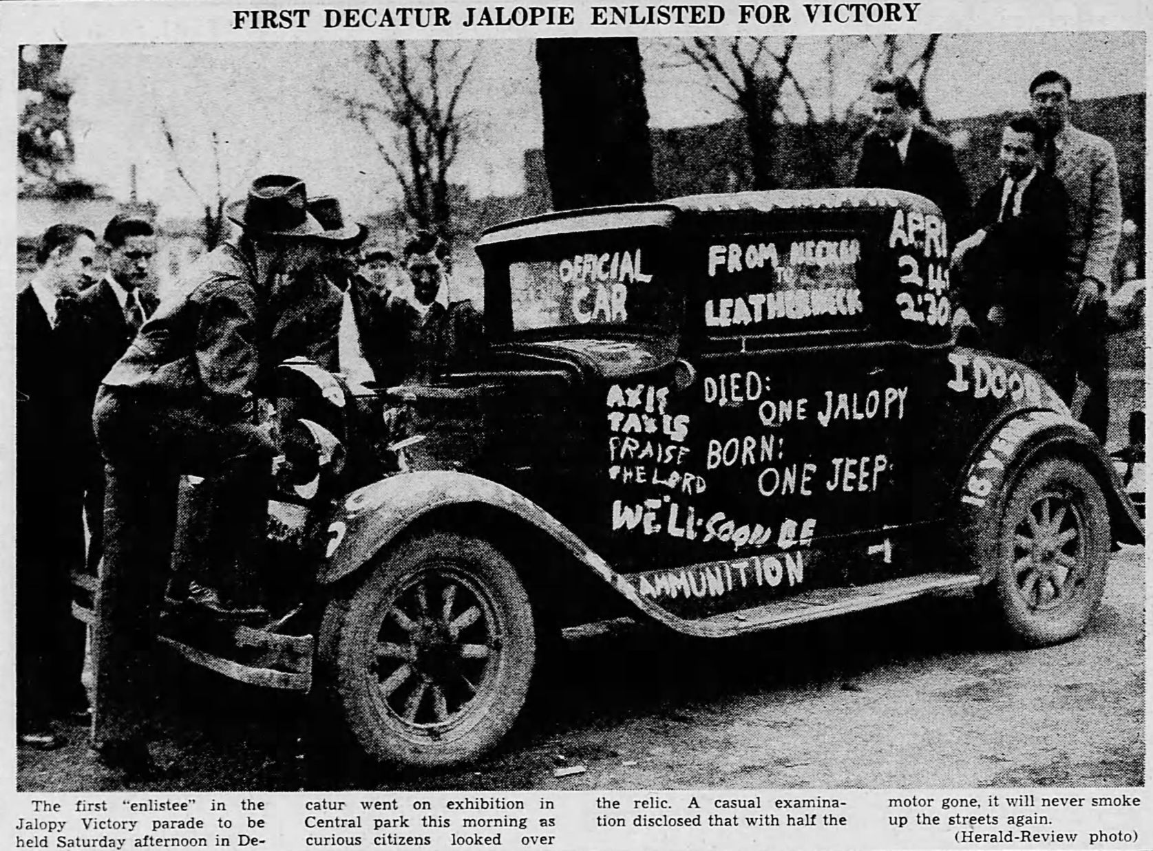 Jalopies on Parade